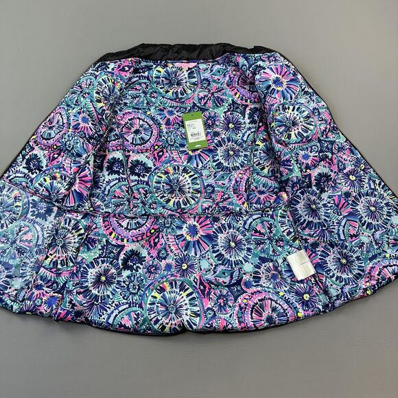 Lilly Pulitzer Vest Women's Medium Black Onyx Elana Full Zip Down Puffer NWT - Picture 4 of 15